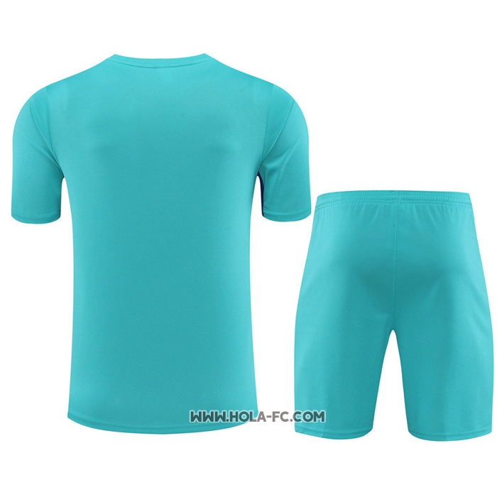 Chandal del Barcelona 2023-2024 Manga Corta Verde - Pantalon Corto